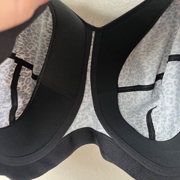 Goddess Celest Wirefree Black Animal Print Bra 34N GD6114 - Picture 7 of 8